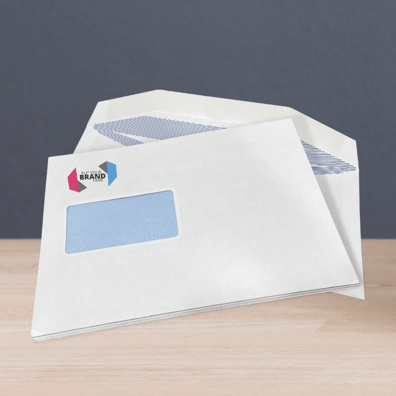 Custom Printed Franking Logo Folding Inserting Machine Gummed Envelopes